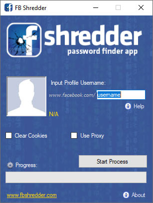 FB Shredder - Facebook Hack Tool